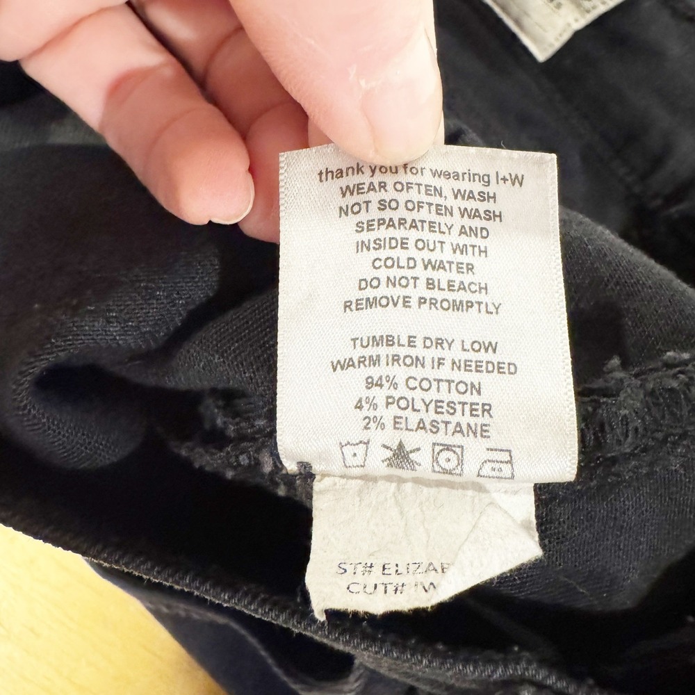 Imogene + Willie | Elizabeth Black High Rise Distressed Jeans Size 24 - Picture 6 of 6